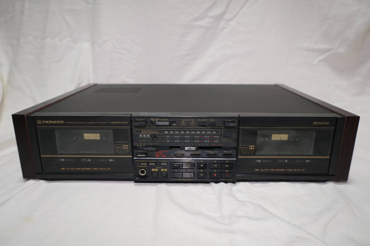 Pioneer ダブルカセットデッキ　T-9090WR T-9090WRⅡ1986年 | 古いハードに囲まれて since2011