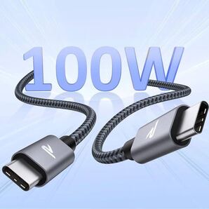 USB-Cケーブル BB1387 PD3.0対応 100W/5A 超高速充電 USB-C&USB-Cケーブル データ転送 断線防止 高耐久ナイロンタイプcRAMPOW