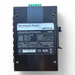 Diatrend Corp. DEH-GTX8 インダストリアルイーサネットスイッチングハブ / Industrial Ethernet Switching Hub Diatrend Corp. DEH-GTX8