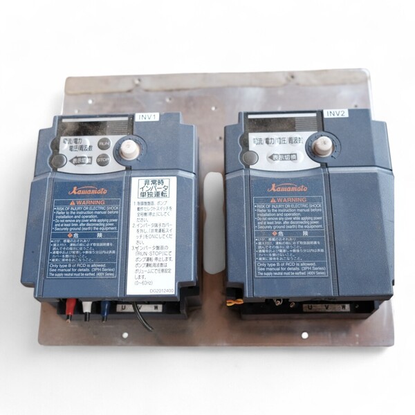 Kawamoto 川本 DG2012400 ポンプユニット 1.5kW インバーター 《2台まとめ》