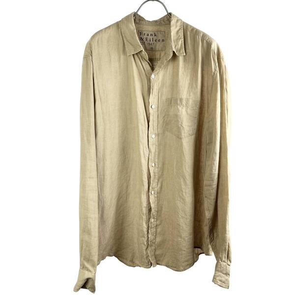 【20%OFF】Frank&Eileen(フランク&アイリーン) Pocket Longsleeve Shirt (beige)
