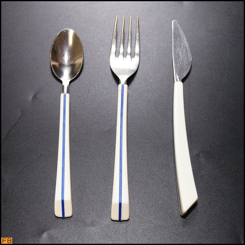 AIR FRANCE エールフランス機内食カトラリーセット3セット➕ナイフ1
