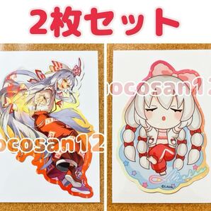 送料無料◆2枚セット ダイカットステッカー 藤原妹紅/syuri22◆東方Project ダイソー 東方プロジェクト