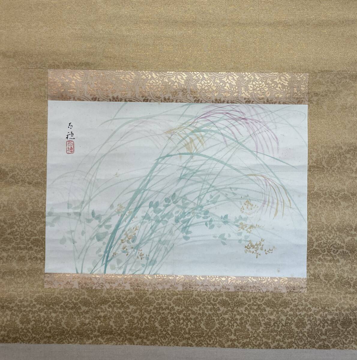 Amazon.co.jp: 掛け軸 太田秀峰 聖観音 絹本 希少 軸装 茶道具