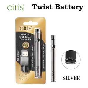 airis Twist Battery 400mAh 電圧変更可能 SILVER