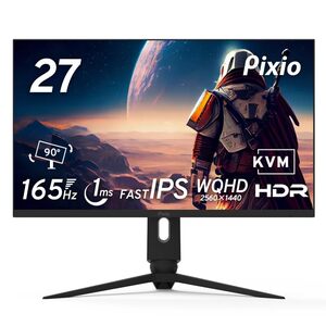 【中古】Pixio PX277 PRO ゲーミングモニター 27インチ WQHD IPS 165Hz 1ms USB Type-C