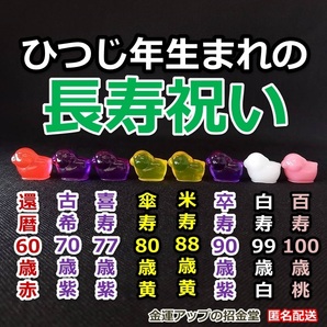 長寿祝い干支置物ひつじ(還暦・古希・喜寿・傘寿・米寿・卒寿・白寿・百寿)【金運アップの招金堂】還暦祝い 赤いちゃんちゃんこ/紫/102