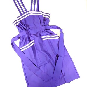 JAL 日本航空 CA 客室乗務員 7代目制服 エプロン Mサイズ ブルーパープル ヴィンテージ