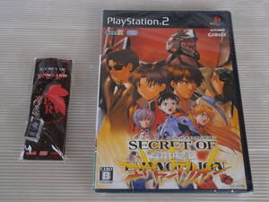 ■新品未開封品■PS2 シークレット オブ エヴァンゲリオン 予約特典 NERV クリスタルストラップ 付 新世紀 エヴァンゲリヲン
