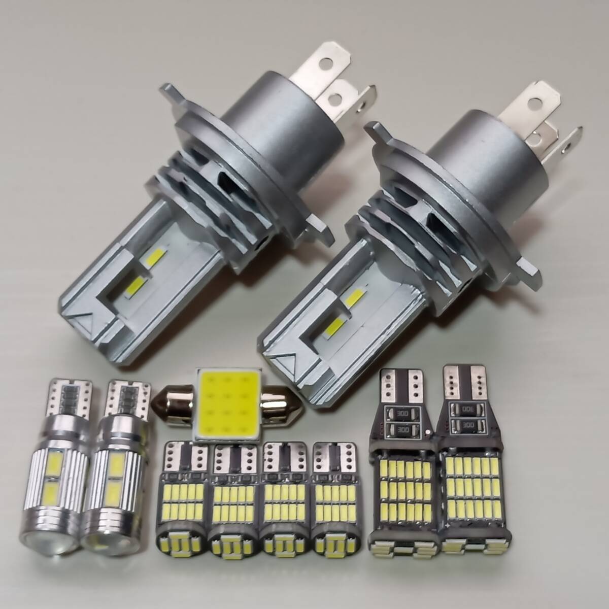 アルトラパン HE22S 超爆光! H4 LED ヘッドライト ルームランプ バックランプ ポジション ナンバー灯 11個セット ホンダ /h4z/45/10/26/t31