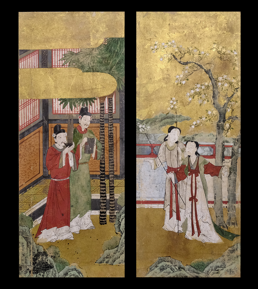 模写】土佐 高知 【中山高陽】 唐人物図 中国人物画 南画家 江戸