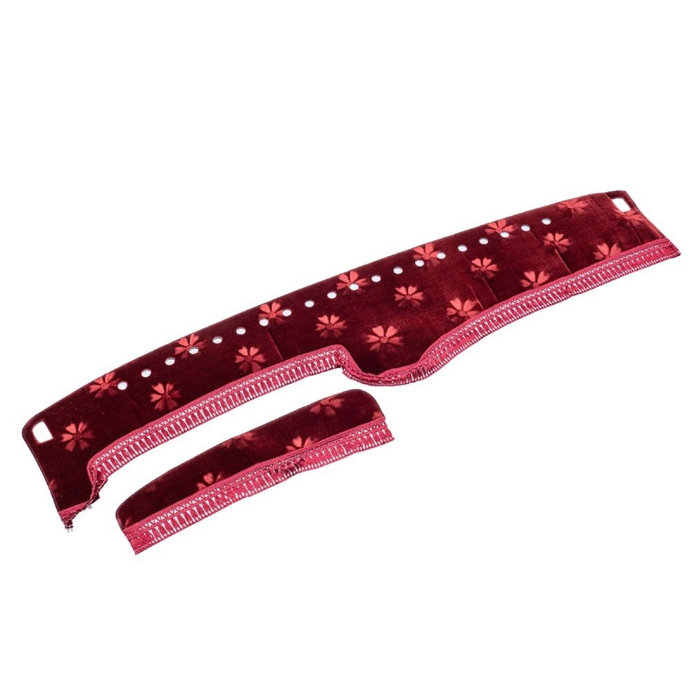 トラック用品 金華山 コスモス ダッシュマット ダークレッド 日野 エアループデュトロ 標準 H23/07～ グローブBOX有(115)【送料800円】