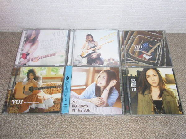 YUI 全オリジナルアルバム+C/Wベスト6枚セット(FROM ME TO YOU~HOW CRAZY YOUR LOVE,MY SHORT STORIES) 初回盤