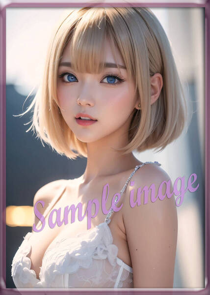 1点限り◇送料無料◇4点落札で1点無料◇C◇セクシーランジェリー美女◇高画質◇A4◇イラストアートポスター◇7979◇グラビアアイドル