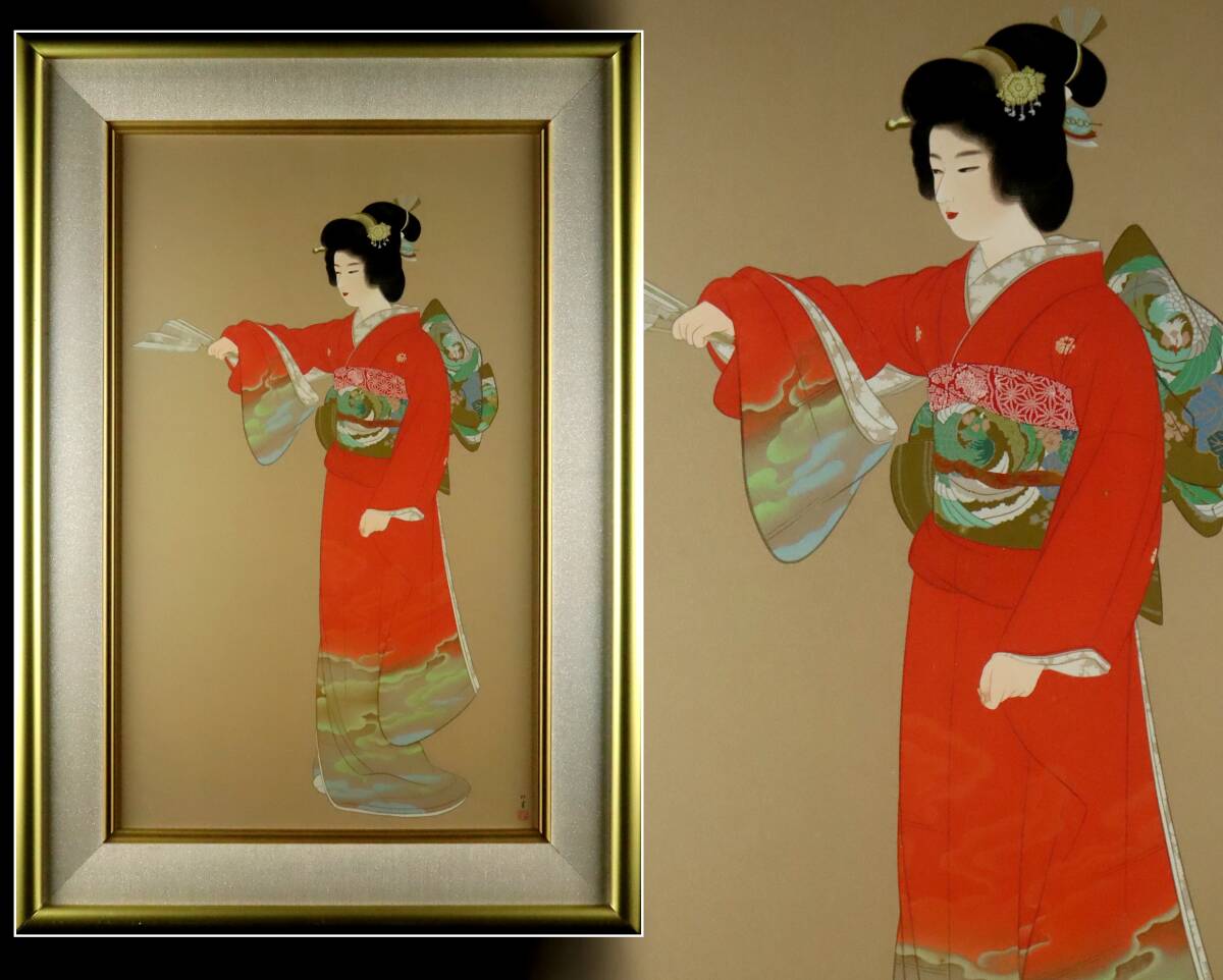 Yahoo!オークション -「上村松園」(シルクスクリーン) (版画)の Yahoo!オークション -「上村松園」(シルクスクリーン) (版画)の