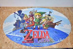 希少 大 大きい ポップ GC ゼルダの伝説 風のタクト 店頭用 吊り下げポップ 約90cm 2002 任天堂 ゲームキューブ レトロゲーム グッズ