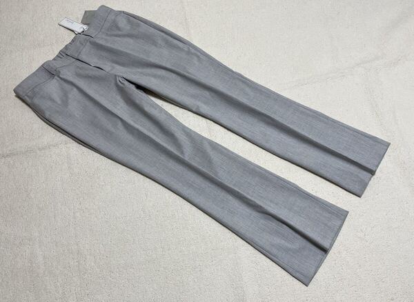 ◇新品W96◇ベーシック*ストレッチセンタープレスパンツ*グレー*大きいサイズ①*