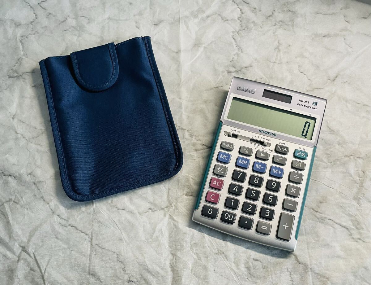 CASIO製 ND-26S プロ用実務電卓（ソフトケース付） - メルカリ