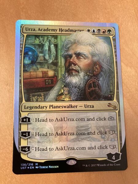 UST Urza, Academy Headmaster FOIL1枚 MTG アンステーブル フォイル 銀枠