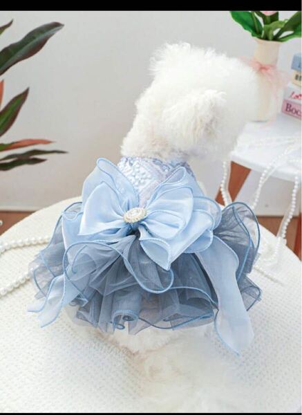 新品未使用 犬服 猫服 ドレス 撮影用 衣装
