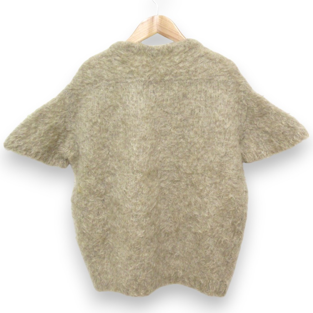 ドゥロワー Drawer ウール100% 半袖ニット 1 アイボリー ドゥロワー Drawer ウール100% 半袖ニット 1 アイボリー