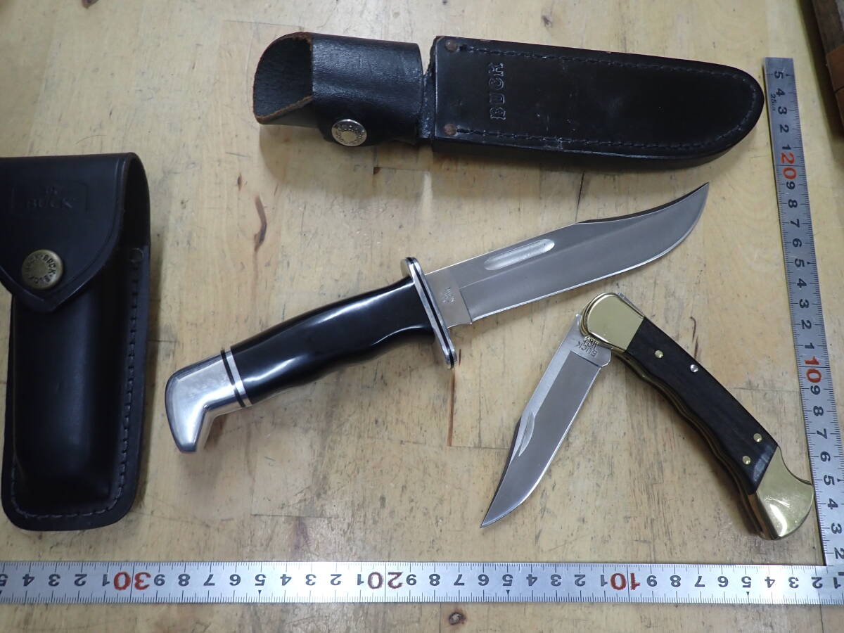 絶版BUCK 119スペシャル「黒箱」425M鋼。本刃付済 長期保管未使用
