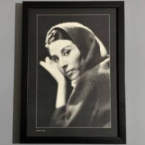 ■久我美子■「モノクログラビア」/A4額装品/1974年当時物/撮影)秋山庄太郎/女優/貴重写真/印刷物/インテリア G1410