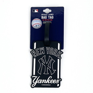 MLB(メジャーリーグ) ヤンキース バッグタグ (ブラック)(PWD)