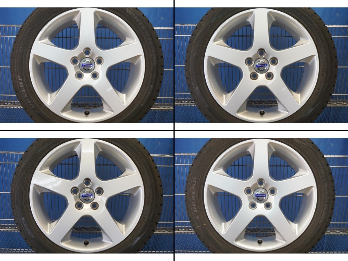 ボルボ V70 R SB5254AW 中古 純正アルミホイール 4本 17X8.0+46
