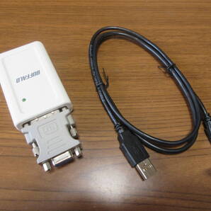 【中古③】Buffalo GX-DVI/U2C USB to DVI to VGA ディスプレイ増設アダプター