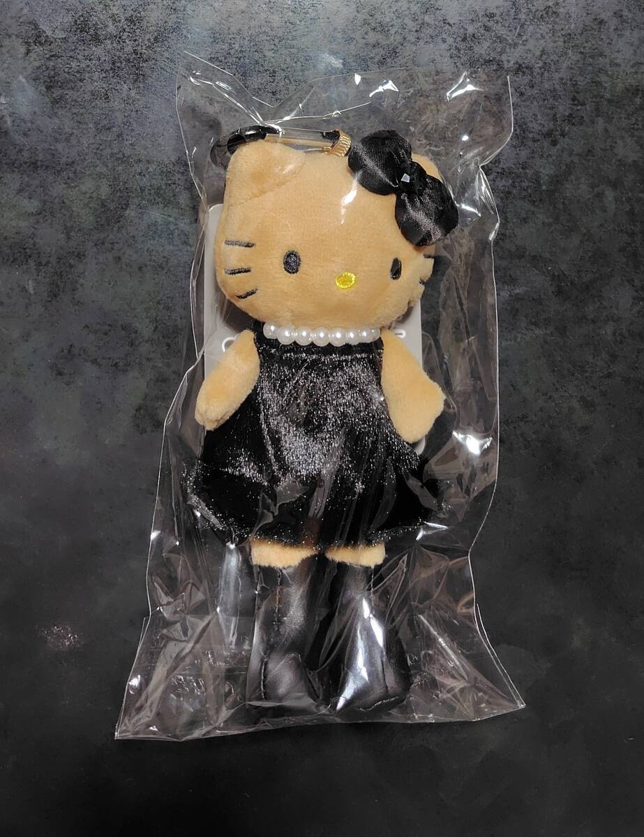 ハローキティガラスの仮面ふたりの王女ミドルサイズぬいぐるみ黒