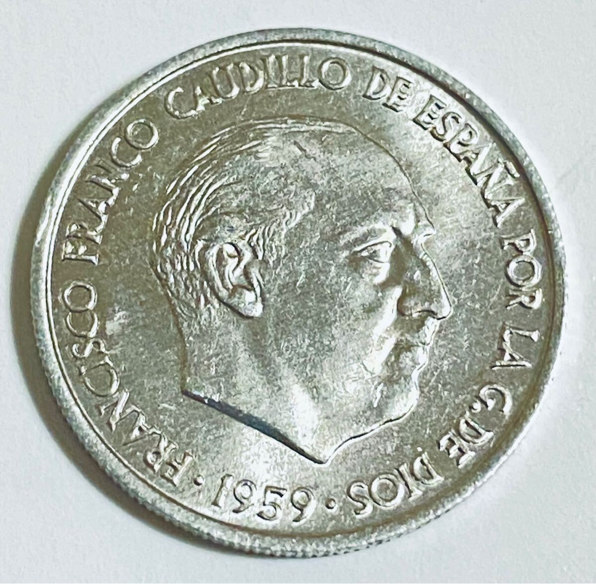 Yahoo!オークション - 【スペイン 5ペセタ 硬貨/1957年】 5 PTAS