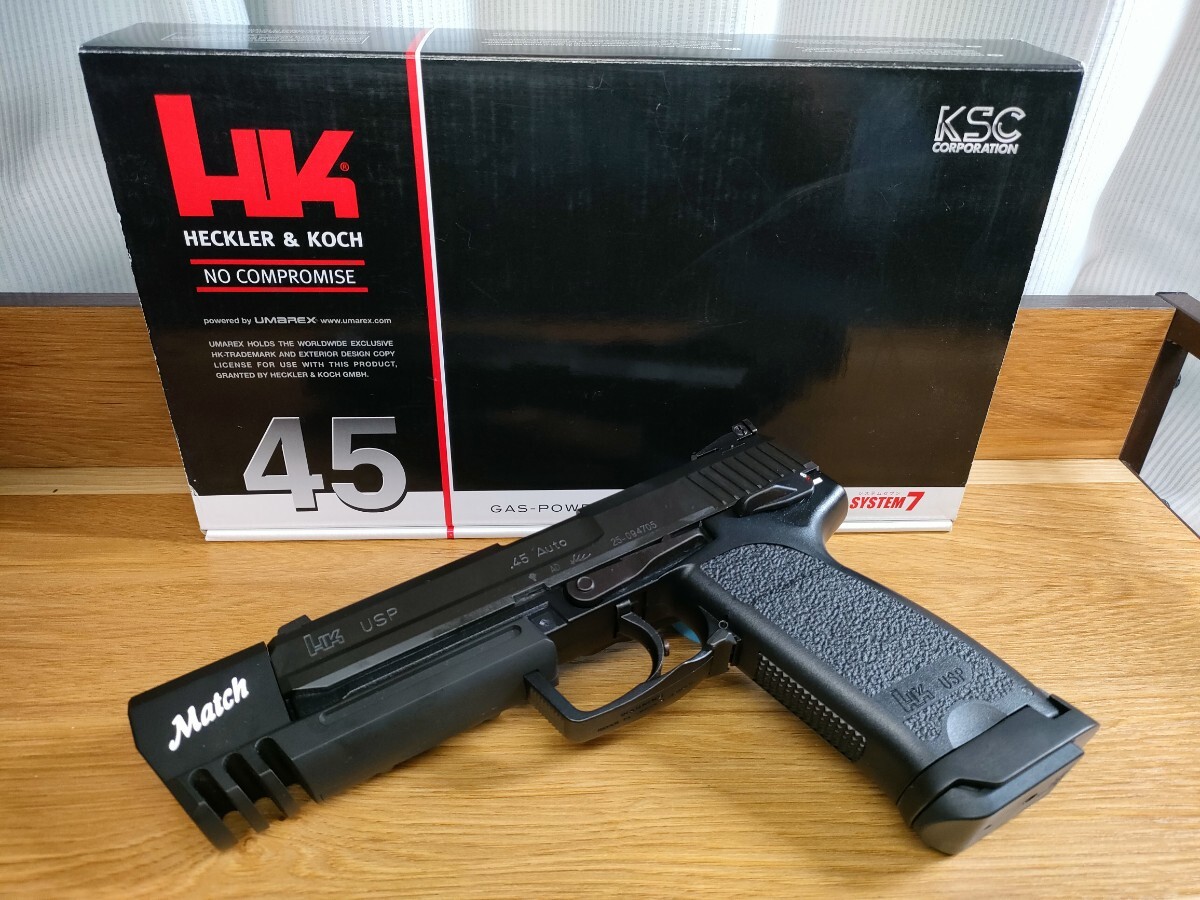 中古美品・絶版希少】KSC H&K USP match スライドHW 07HK