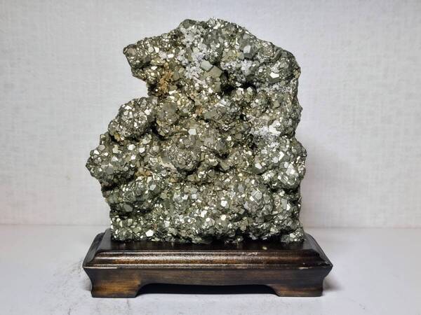 【黄鉄鉱】◆2kg◆ パイライト 原石 鑑賞石 自然石 天然石 水石 鉱物 鉱石 置物 インテリア