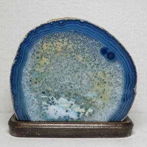 【青メノウ】◆1.1kg◆ 瑪瑙 アゲート メノウ 原石 鑑賞石 自然石 天然石 誕生石 水石 鉱物 鉱石 宝石 インテリア