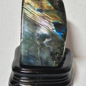 【鮮美】◆1.3kg◆ ラブラドライト 原石 鑑賞石 自然石 天然石 水石 鉱物 鉱石 置物 インテリア