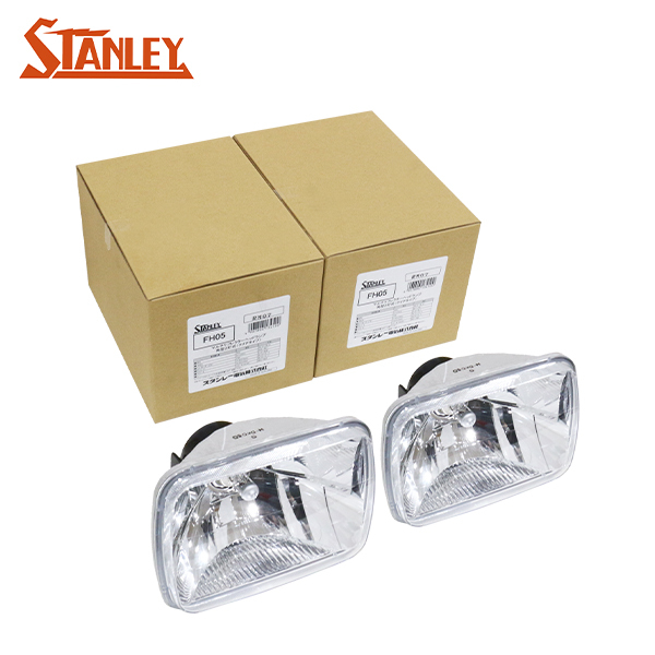スタンレー電気 マルチリフクター ヘッドランプ 角型 2灯 クリア FH-05 STANLEY ヘッドライト MR2 スープラ トレノ RX-7 FC3S 180SX