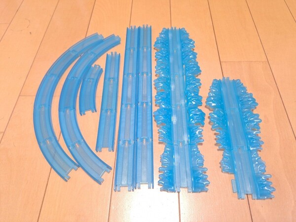 カプセルプラレール レール レイアウト セット 水レール クリアー レール