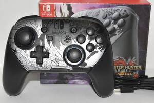 24S 【中古品】 Nintendo Switch PROコントローラー モンスターハンターライズ:サンブレイク エディション モンハン プロコントローラー