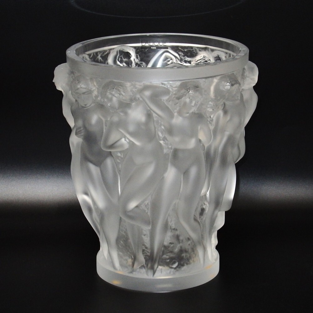 LALIQUE ラリック】 バコントゥ ベース（花瓶） クリア バッカス
