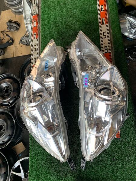 レガシィ BR9 BM9 純正HID ヘッドライト左右セット インナーメッキ