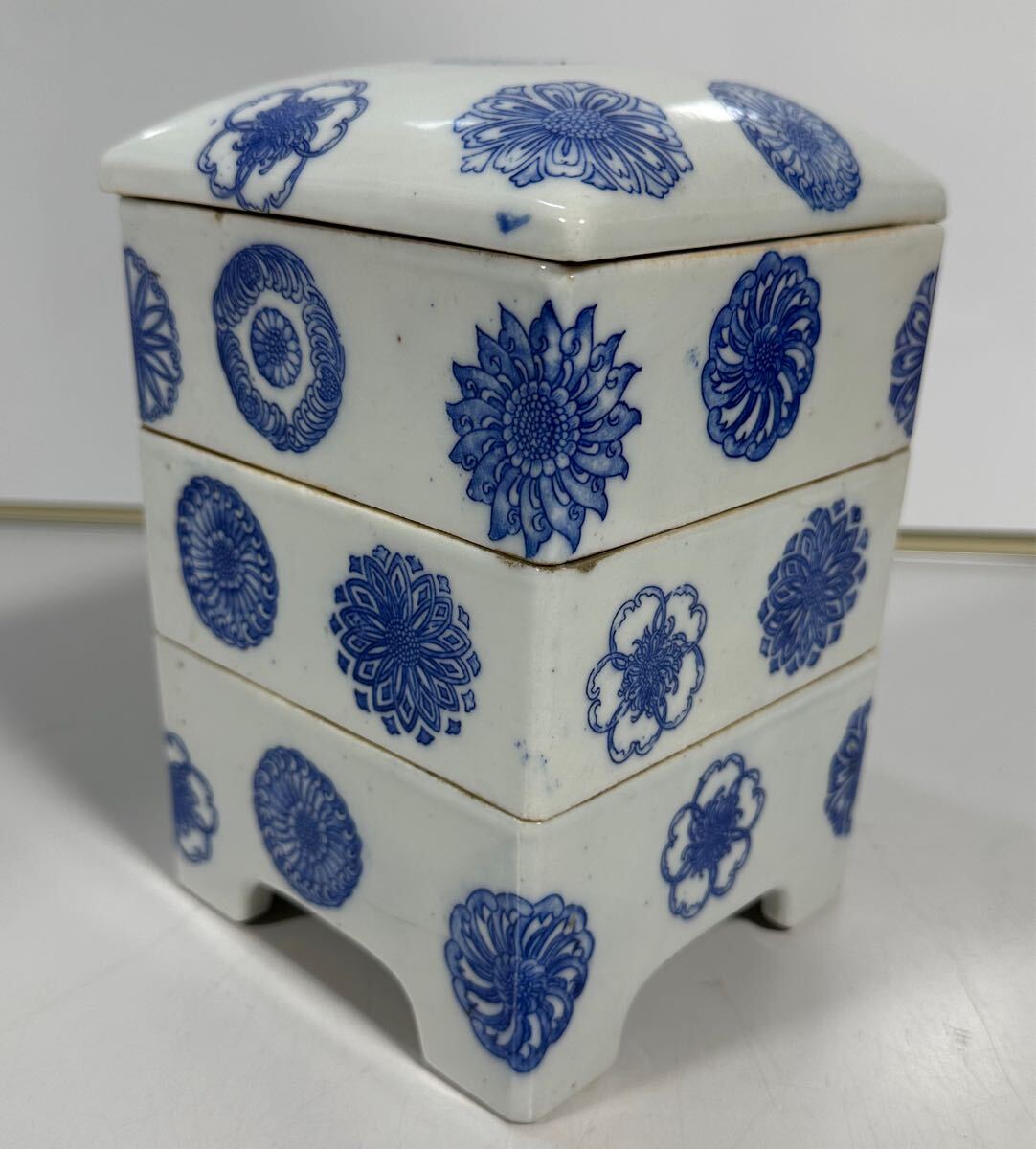 Yahoo!オークション -「三段重 陶器」(アンティーク Yahoo!オークション -「三段重 陶器」(アンティーク