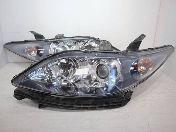 キレイ ブルーメッキ 【コーティング済】 HID キセノン 車検〇 STANLEY P3877 管理BR1-4 RR1 RR2 RR3 RR4 エリシオン ヘッドライト 左右