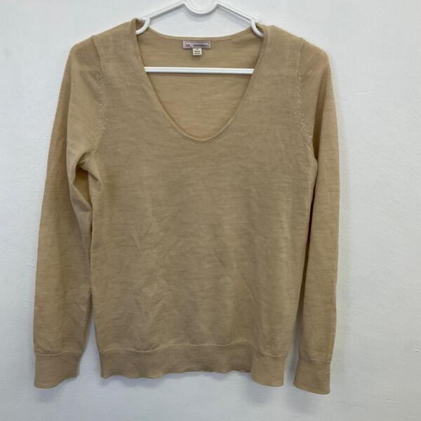 GAP エクストラウールVネックニットセーター XS 薄手トップス ベージュ C507