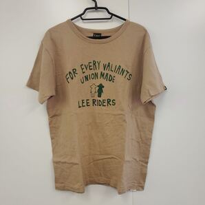 Lee 半袖プリントTシャツ アメカジ 古着 綿100% XL ブラウン B417