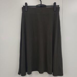free nature プリーツ スカート L カーキ ポリエステルレーヨン B460
