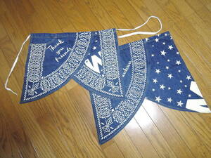 M THANK YOU FRIENDS M Denim фартук DENIM индиго фартук TMT бандана рисунок Logo LOGO /