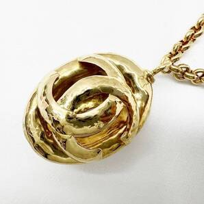 美品 CHANEL シャネル ココマーク ヴィンテージ オーバル ロング ネックレス ゴールド 29 2CC9