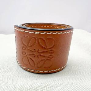 LOEWE ロエベ アナグラム スラップ ブレスレット タン フリーサイズ