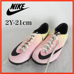 OK0304*NIKE*ナイキ*ジュニアフットサルシューズ*2Y-21cm*赤系